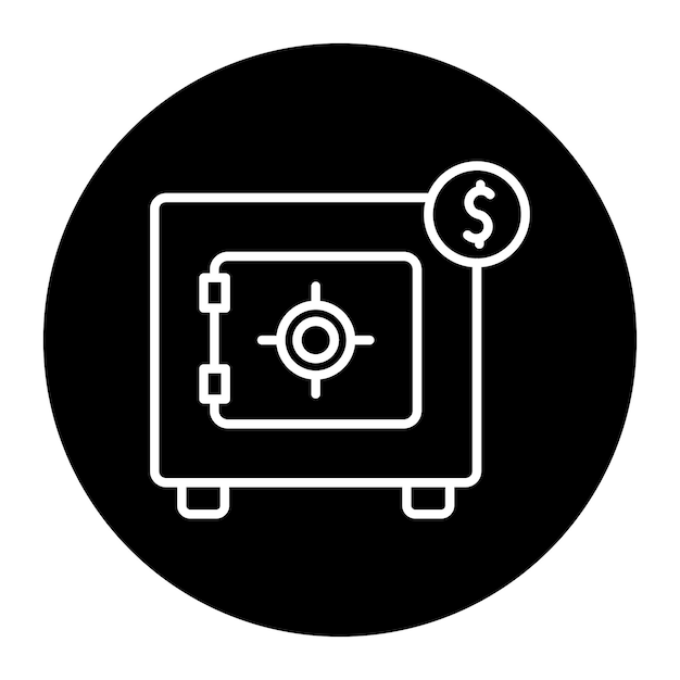 Geld gefüllte Vault-Symbol