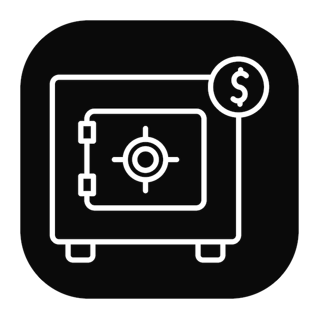 Geld gefüllte Vault-Symbol