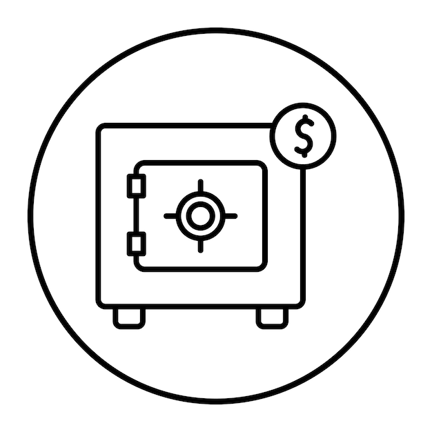Geld gefüllte Vault-Symbol