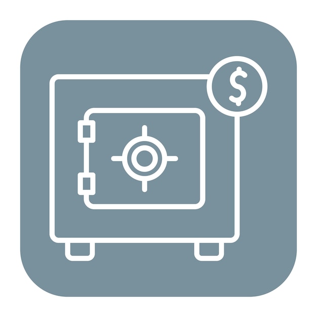 Geld gefüllte Vault-Symbol