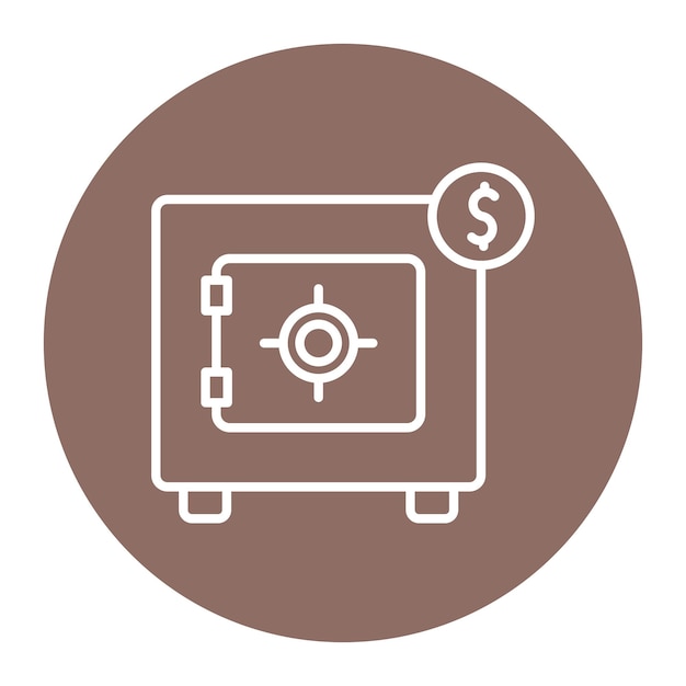 Geld gefüllte Vault-Symbol