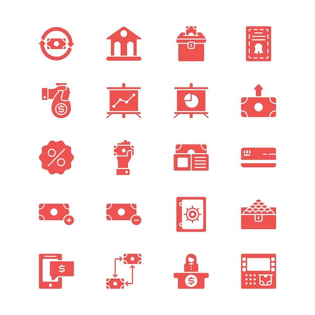 Geld glyph icons