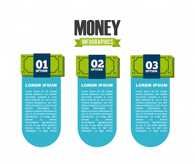 Geld-infografiken