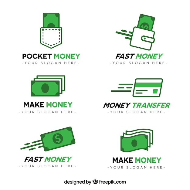 Geld logo vorlage sammlung
