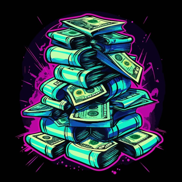 Geld-neon-kunst