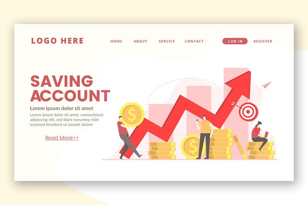 Geldgraph landing page vorlage