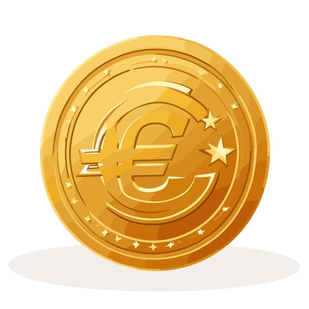 Vektor geldmünzen-cartoonvektor