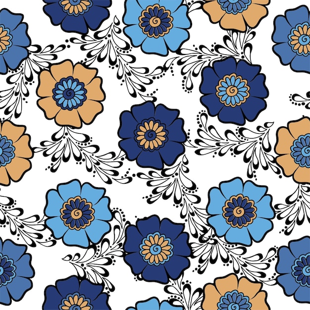 Gemischte kleine und große künstlerische Gänseblümchen-Blumenknospenverzierung.