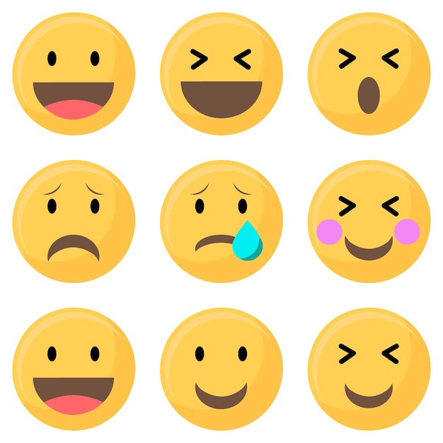 Gemischtes Emoji-Set
