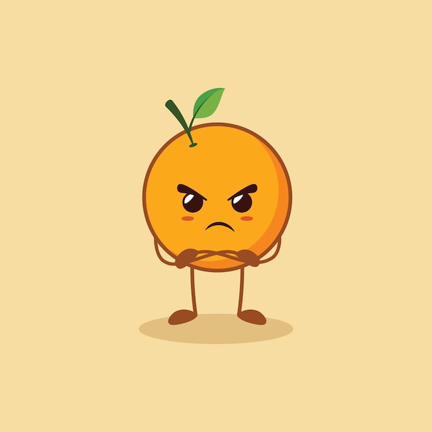 Genervtes orange