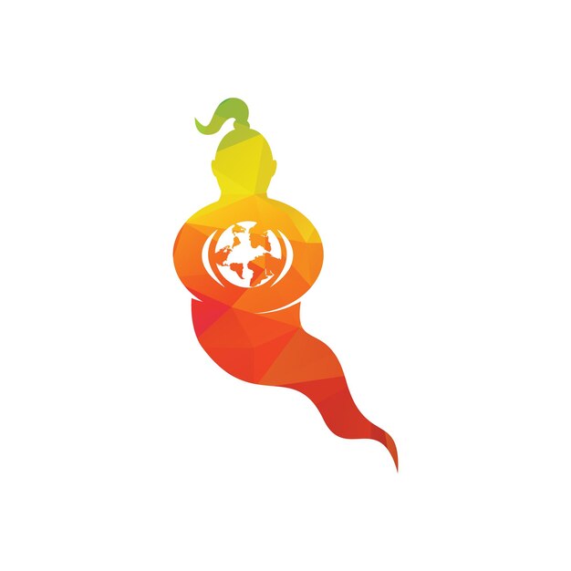 Genie-logo-design magic fantasy-genie-konzept-logo