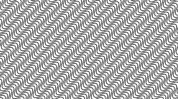 Geometrie Wellenlinie nahtloses Musterdesign Minimale und abstrakte Wellenlinie Muster Hintergrund