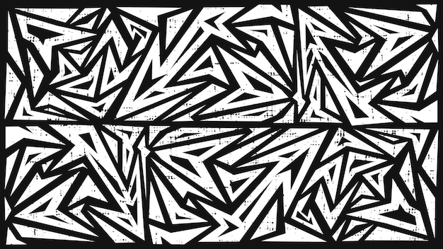 Geometrische abstrakte Design-Präsentation Hintergrund in weißer und schwarzer Farbe