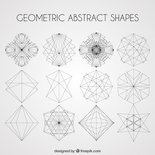 Vektor geometrische abstrakte formen packen