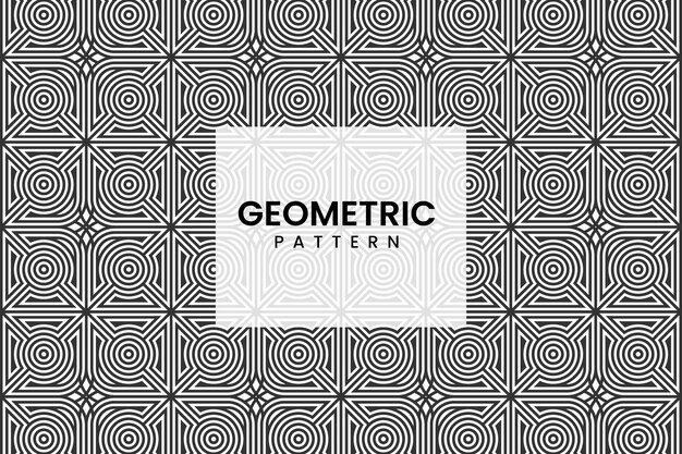 Geometrische arabische nahtlose linien musterhintergrund