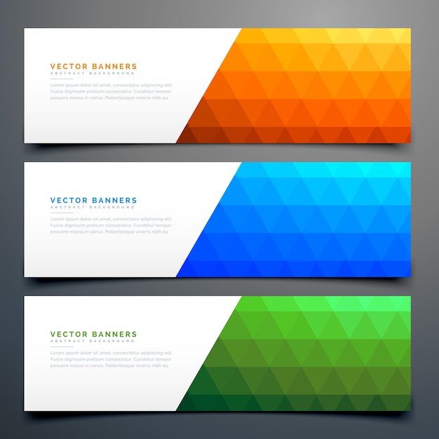 Geometrische Business-Banner-Design-Set