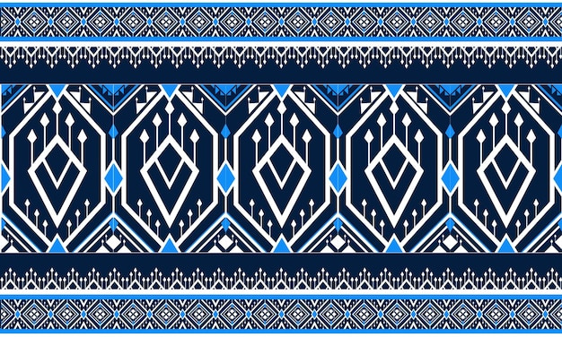 Geometrische ethnische orientalische nahtlose muster traditionelles design für hintergrund, teppich, tapete, kleidung, verpackung, batik, stoff, vektorillustration. stickerei-stil.