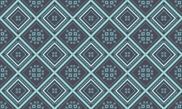 Geometrische ethnische orientalische nahtlose Muster traditionelles Design für Hintergrund, Teppich, Tapete, Kleidung, Verpackung, Batik, Stoff, Vektorillustration. Stickerei-Stil.