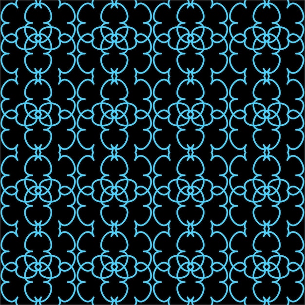 Geometrische florale Linien minimalistischer traditioneller Hintergrund Nahtlose Muster, die Ornamente wiederholen