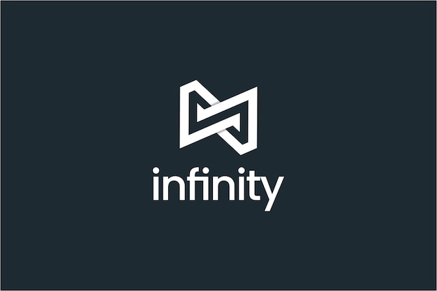 Geometrische form infinity-logo-design