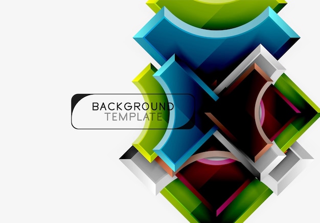 Geometrische Formen abstrakte Hintergrund