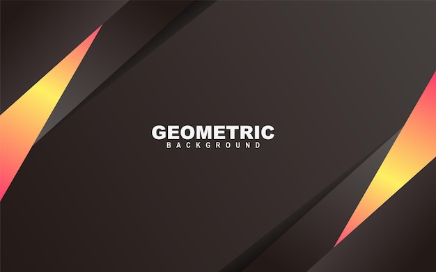 Geometrische formen abstraktes hintergrunddesign modern