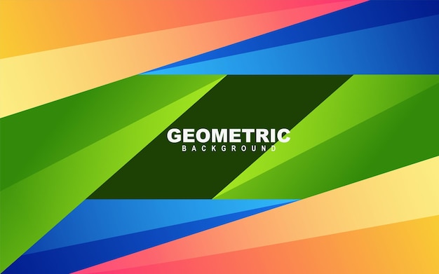 Geometrische Formen abstraktes Hintergrunddesign modern