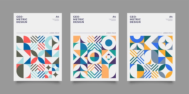 Geometrische Formen für Hintergründe-Cover-Set