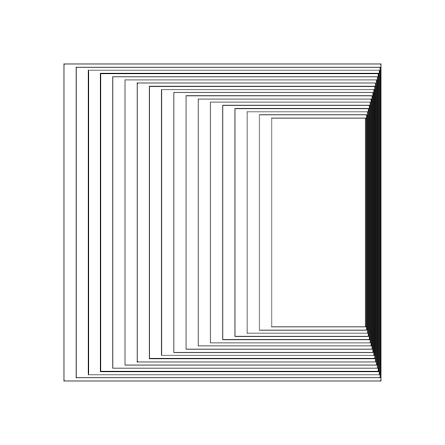 Geometrische Fractal-abstrakte Form