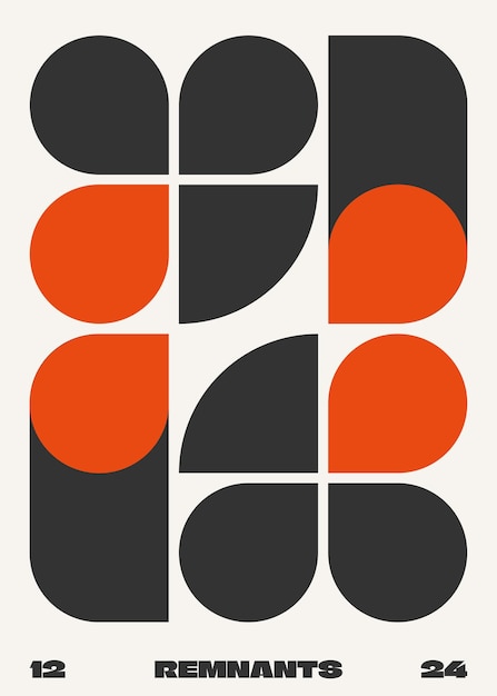 Geometrische Harmonie Poster Design Vektor