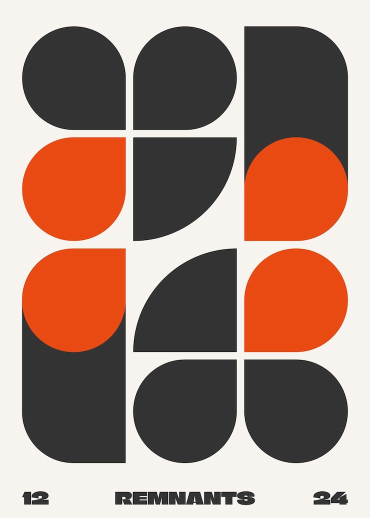 Vektor geometrische harmonie poster design vektor