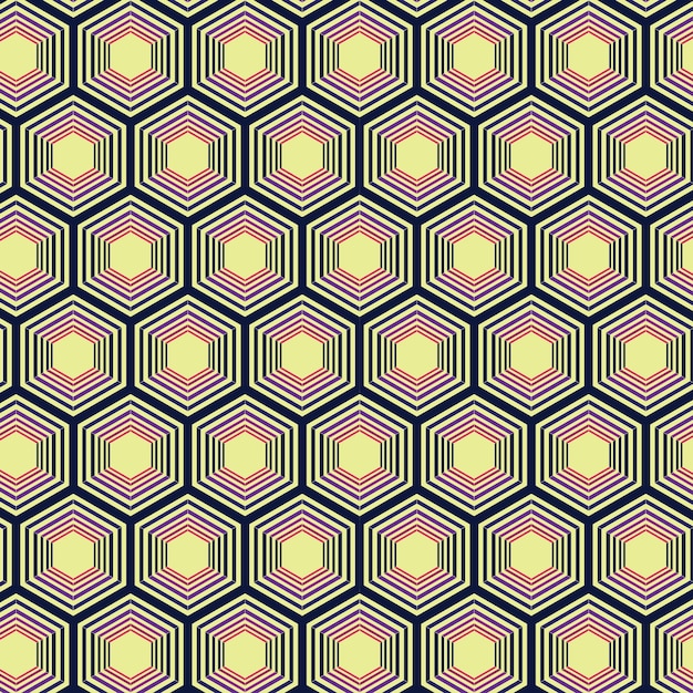 Vektor geometrische hexagon musterdesign vektor hintergrund