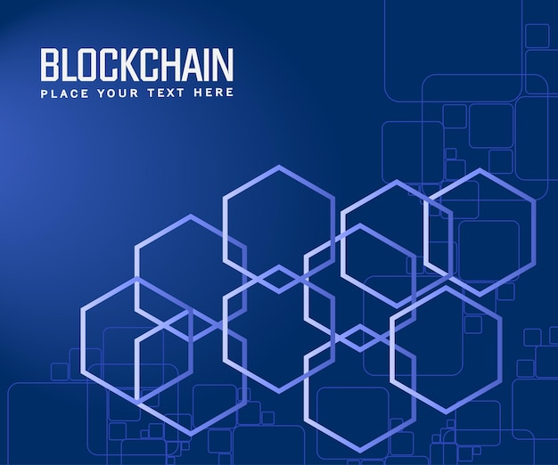 Geometrische hexagon-musterform der hitech-digitaltechnologie auf blauem hintergrund