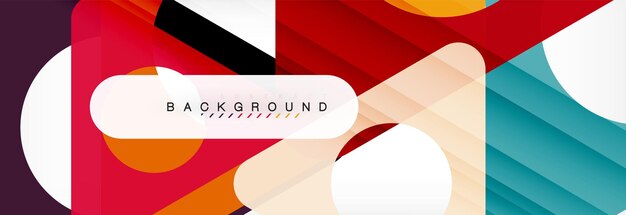 Geometrische Hintergrundkreise und Dreiecksformen Banner Illustration für Geschäftsbroschüre oder Flyer-Präsentation und Webdesign-Layout