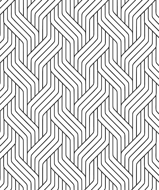 Geometrische Linienmuster schwarz-weiß