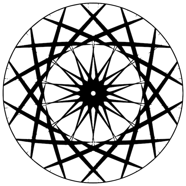 geometrische Mandalas Boho-Ornament Azteken-Mandala