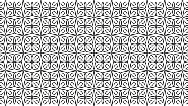 Geometrische nahtlose linien blumenmuster