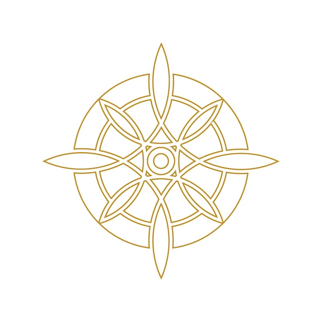 Vektor geometrische symbole heilige mystische zeichen