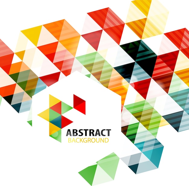 Geometrischer abstrakter polygonaler Hintergrund