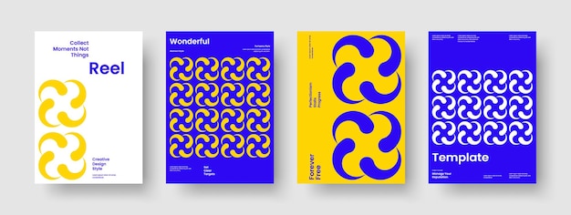 Geometrischer Bericht Layout Abstract Banner Vorlage Kreative Broschüre Design Hintergrund Flyer Buch