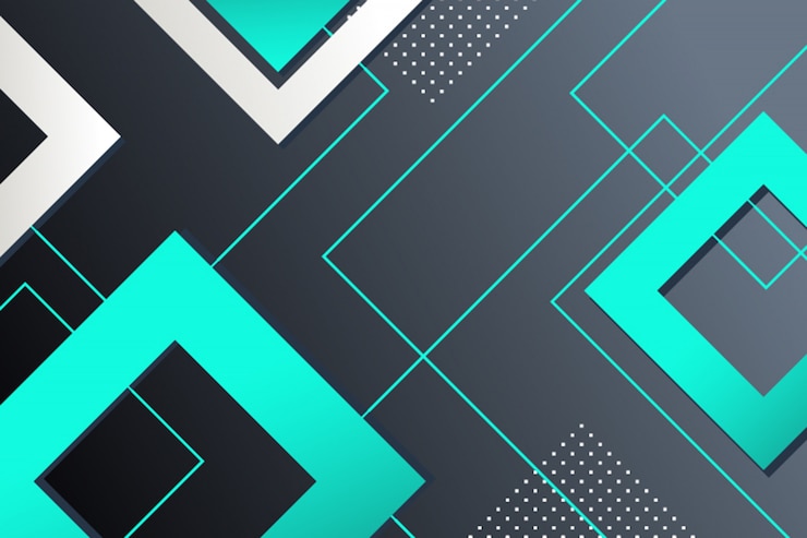 Vektor geometrischer hintergrund der abstrakten quadrate
