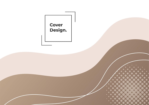 Geometrischer hintergrund des erdtonfarbverlaufs. minimaler abstrakter hintergrund mit memphis-element. dynamische formenzusammensetzung