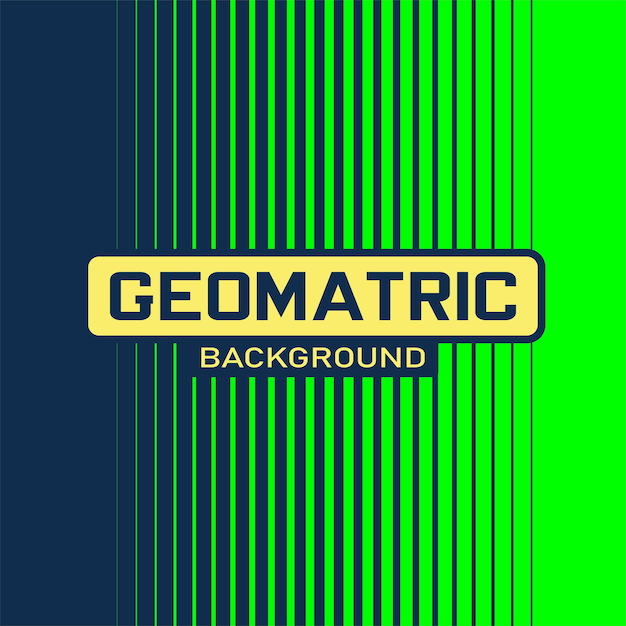Geometrischer hintergrund mit dunkelblauen und grünen abstufungen
