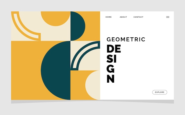 Geometrischer Hintergrund mit Quadraten Vektorillustration