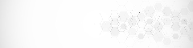 Geometrischer Hintergrund und Sechsecke formen Muster für Banner- oder Website-Header-Vorlagen