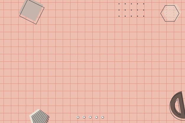 Geometrischer memphis-hintergrund des flachen gitters