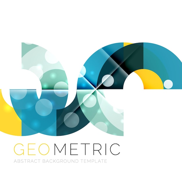 Geometrischer minimaler abstrakter hintergrund mit lichteffekten