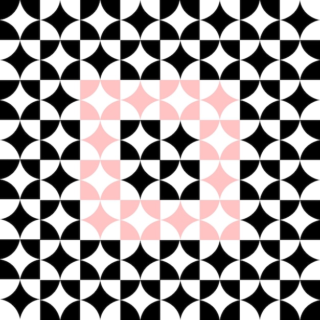 Geometrischer minimaler quadratischer und kreisförmiger grafischer musterhintergrund des gitters