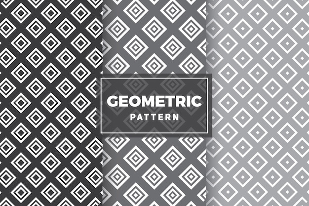 Geometrischer Mustersatz. Einfache, minimalistische Designs.