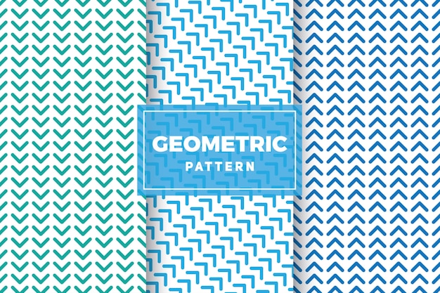 Geometrischer mustersatz. einfache, minimalistische designs